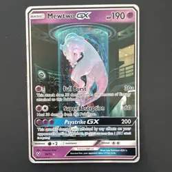Pokemon Mewtwo GX TCG Shining Legends Holo Card 78/73 Secret Rare - Image 1