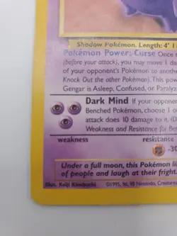 Gengar 20/62 Base Set Fossil Non-Holo Rare Pokemon Card Vintage WOTC - Image 4