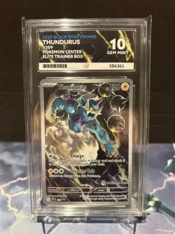Thundurus SVP209 Black Star Promo Pokemon Center Exclusive Ace 10 - Image 1