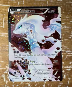 Pokemon TCG Reshiram Full Art RC22/RC25 Legendary Treasures Radiant Collection - Image 1
