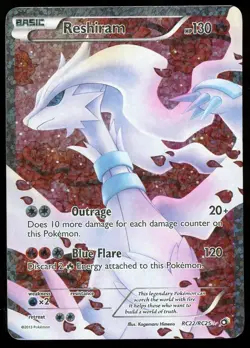 Pokemon TCG Reshiram Legendary Treasures Radiant Collection Full Art RC22/RC25 - Image 1
