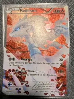Pokemon Reshiram (Full Art) RC22/RC25 Legendary Treasures: Radiant Collection - Image 1