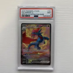 Pokemon Salamence ex 187/159 Sv09: Journey Together SIR PSA 10 - Image 1