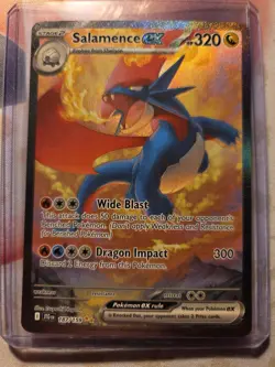 Pokemon Secret Illustration Rare Salamence ex 187/159 Sv09: Journey Together NM - Image 1