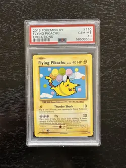 2016 Pokemon XY Evolutions 110/108 Flying Pikachu PSA 10 Gem Mint - Secret Rare - Image 1