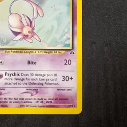 Pokemon TCG Espeon 1/75 Neo Discovery Unlimited Holo Rare 2001 WOTC NM - Image 5