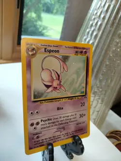 Pokemon TCG Espeon Neo Discovery 1/75 Holo Rare Vintage 2001 - Image 4