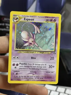 Espeon 1/75 Neo Discovery 2001 Holo Rare WOTC Pokemon Card TCG - Image 3