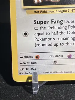 Lt. Surge’s Surges Raticate 51/132 - Gym Heroes - Pokemon Card TCG 2000 - Image 3