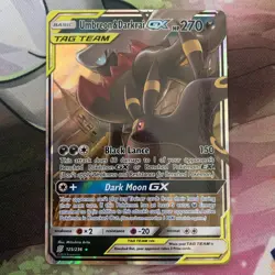 Pokemon TCG Umbreon and Darkrai GX Tag Team Card 125/236 NM - Image 1