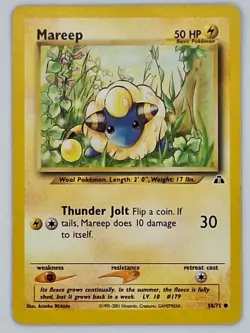 Mareep 58/75 Pokemon - Neo Discovery MP - Image 1