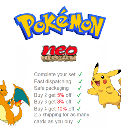 POKEMON TCG NEO DISCOVERY 2001 CHOOSE YOUR CARD ENGLISH NM MINT LP MP HP - Image 1