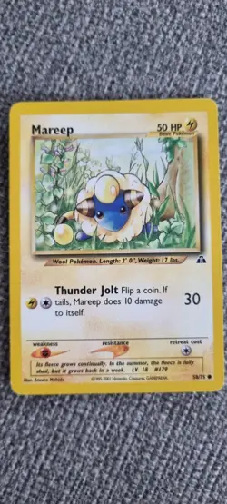 Mareep - Pokemon TCG - MP - Common - Neo Discovery 58/75 - Image 1