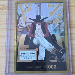 Bandai Hawk-Eye Mihawk Foil Don!! Card One Piece CCG English Standard - Image 1