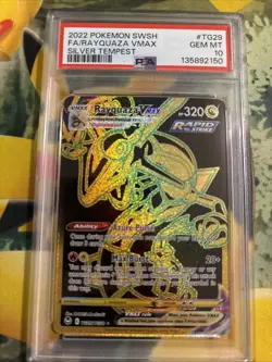 Pokemon TCG Rayquaza VMAX TG29/TG30 SWSH Silver Tempest Psa 10 - Image 1