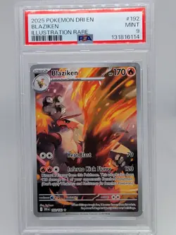 Pokemon Blaziken 192/182 IR - Destined Rivals - Scarlet & Violet - PSA 9 Mint - Image 1