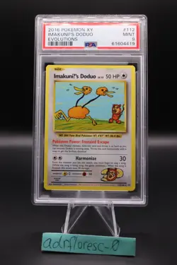 2016 Pokemon XY Evolutions ImakunIU's Doduo #112 PSA 9 - Image 1