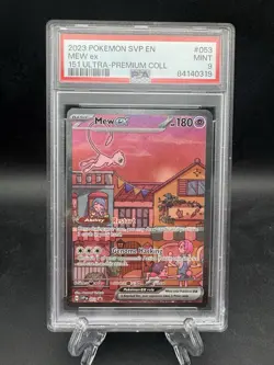 Pokemon TCG 2023 Ultra Premium Collection Mew EX Promo Card #53 PSA 9 Mint - Image 1