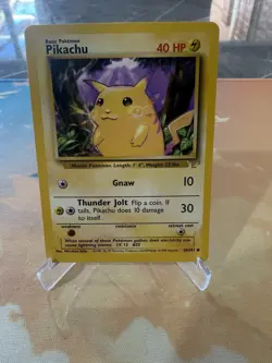 Pikachu E3 Stamped Promo 58/102 Base Set Yellow Cheeks Pokemon Card 1999 - Image 1