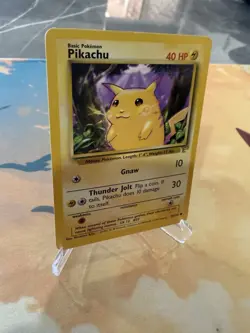 Pikachu E3 Stamped Promo 58/102 Base Set Yellow Cheeks Pokemon Card 1999 - Image 3