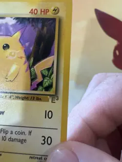 Pikachu E3 Stamped Promo 58/102 Base Set Yellow Cheeks Pokemon Card 1999 - Image 4