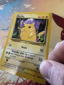 Pikachu E3 Stamped Promo 58/102 Base Set Yellow Cheeks Pokemon Card 1999 - Image 5