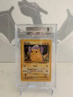 Pokemon: Pikachu Yellow Cheeks Base Set Unlimited #58/102 1999 - BGS 9 - Image 1