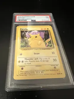 1999 POKEMON PIKACHU YELLOW CHEEKS SHADOWLESS BASE SET #58/102 PSA 7 - Image 2
