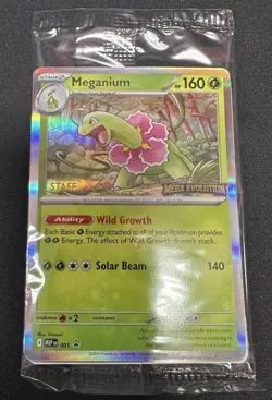 Pokemon Mega Evolutions Staff Promos Set of 4 SEALED in Pack - Image 1