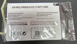 Pokemon Mega Evolutions Staff Promos Set of 4 SEALED in Pack - Image 2