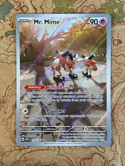Pokemon Card TCG - Mr. Mime 179/165 Illustration Rare Scarlet & Violet 151 NM - Image 1