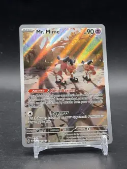 Pokemon Card TCG - Mr. Mime 179/165 Illustration Rare Scarlet & Violet 151 NM - Image 1