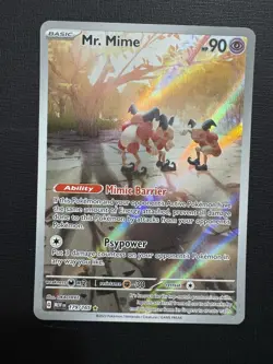 Pokemon Card TCG - Mr. Mime 179/165 Illustration Rare Scarlet & Violet 151 NM - Image 1