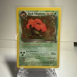 Vintage Pokemon TCG Dark Vileplume 13/82 Team Rocket 2000 Holo Rare LP-NM - Image 1