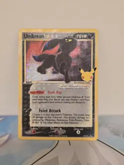 Pokemon TCG Umbreon Gold Star 17/17 Celebrations Classic Collection Holo Card - Image 1
