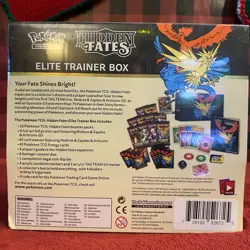 POKEMON TCG HIDDEN FATES FACTORY SEALED ELITE TRAINER BOX ETB - New w/ tear - Image 3