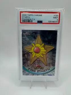 2000 Topps Chrome Pokemon TV #120 Staryu PSA 9 MINT - Image 1