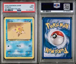 POKEMON PSA 9 STARYU 65/102 SET BASE 1st PRIMA EDIZIONE ITALIANO 2000 POP 14!🌏 - Image 3
