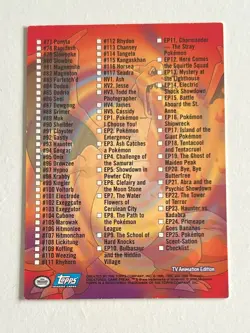 Pokemon Topps TV/Movie Animation Edition Trading Cards Series 2 - You Choose - Image 3