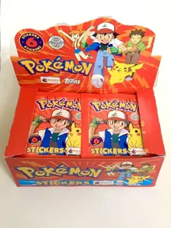 Choose your 1999 Pokemon Merlin Topps Stickers 1-240 Pack Fresh - Image 1