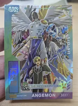 ANGEMON & T.K. UR-015 Digimon Adventure Classic Card Series 2024 Holo Full Art - Image 3