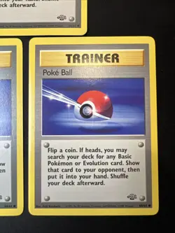 3x Bulk Lot Poke Ball 64/64 Jungle Set - Pokemon Card TCG 1999 - Image 4