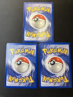 3x Bulk Lot Poke Ball 64/64 Jungle Set - Pokemon Card TCG 1999 - Image 5
