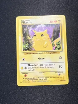 Pikachu 58/102 Base Set - Pokemon Card TCG 1999 - Image 1