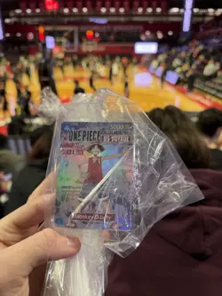 One Piece Monkey D. Luffy US Voyage College Basketball Card Rutgers 1/27 IN HAND - Image 1
