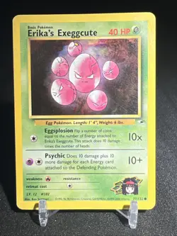 Erikas Erika’s Exeggcute 77/132 - Gym Heroes - Pokemon Card TCG 2000 - Image 1