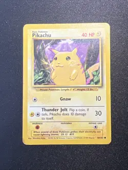 Pikachu 58/102 Base Set - Pokemon Card TCG 1999 - Image 1