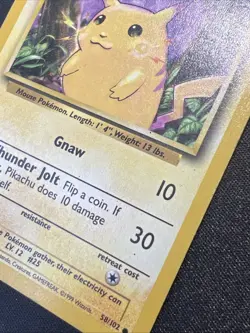 Pikachu 58/102 Base Set - Pokemon Card TCG 1999 - Image 3