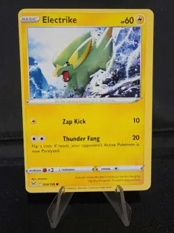 MISCUT Electrike 54/196 Pokemon Error Card Lost Origin - Image 1