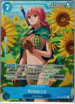 Rebecca (Alt Art) OP10-058 English Royal Blood - One Piece Card - NM - Image 1